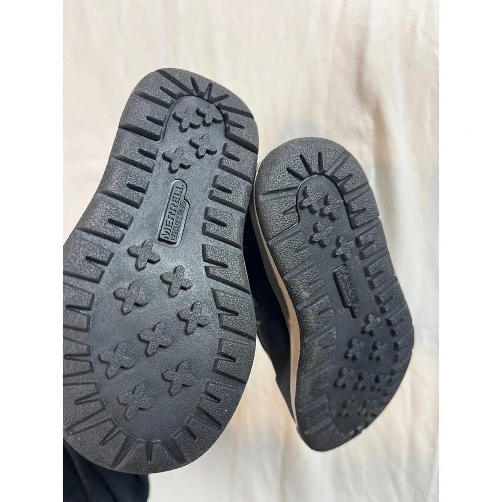 Merrell Snow Quest Lite 3.0 Waterproof Winter Boots Grey Black‎ Kids 7M ML263130